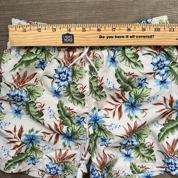 Janie & Jack Swim Trunks Boys Size 7 Hawaiian Tropical Built in Brief - Picture 7 of 12